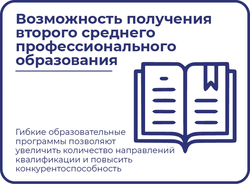 Возможность получения второго среднего профессионального образования